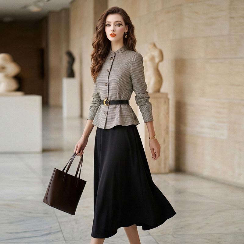 Feimengyi Women s Chic Plaid Dress: Spring, Light Luxury, Waist-Cinched, Ruffled A-Line Skirt L 50-60 kg хаки
Feimengyi Women s Chic Plaid Dress: Spring, Light Luxury, Waist-Cinched, Ruffled A-Line Skirt L 50-60 kg хаки