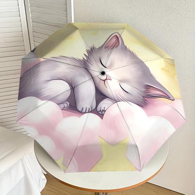 1pc Sleepy Kitten Clouds Stars Umbrella with Plastic Handle,Suitable for All Seasons Home Travel Outdoor UmbrellaDD316
1pc Sleepy Kitten Clouds Stars Umbrella with Plastic Handle,Suitable for All Seasons Home Travel Outdoor UmbrellaDD316