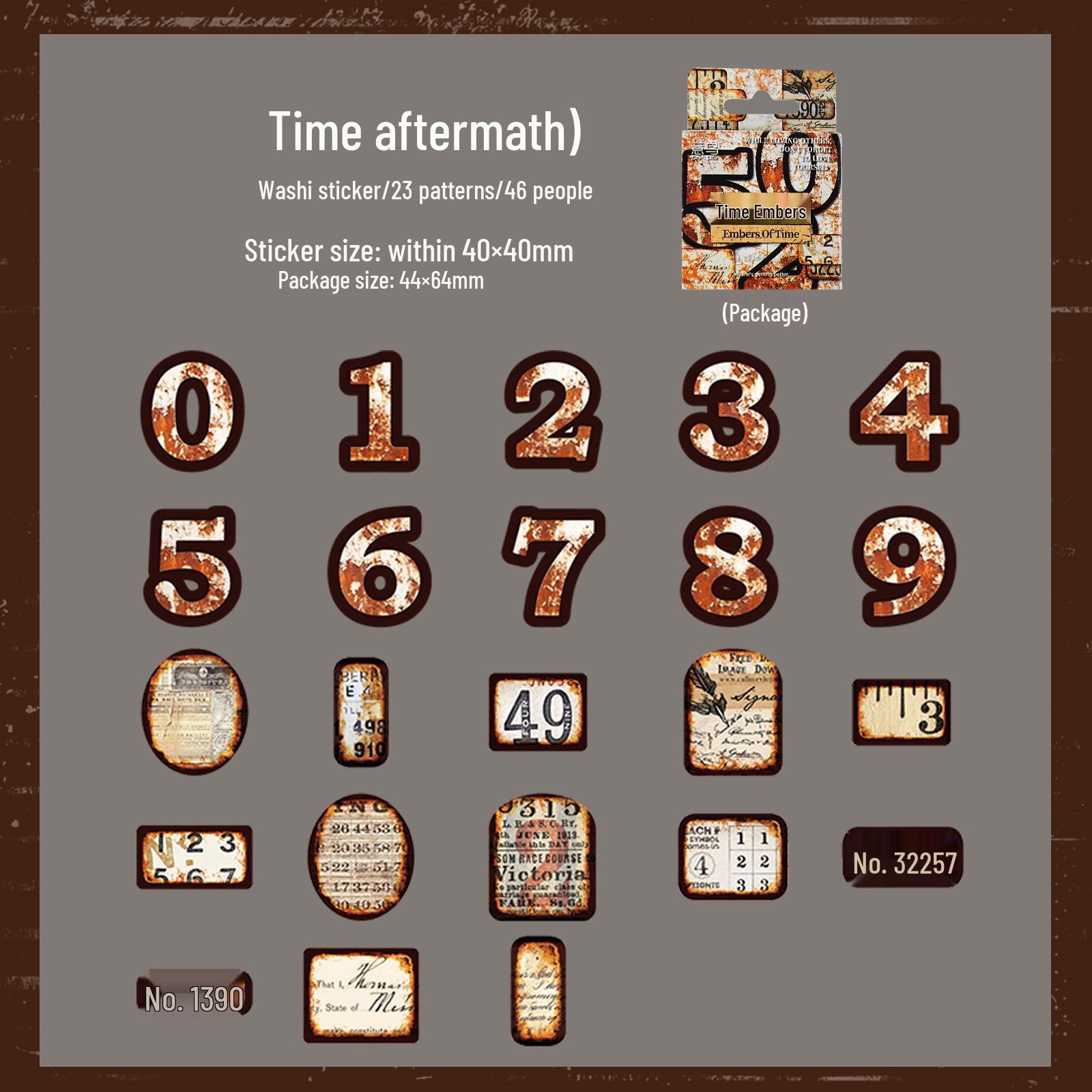 Yi Niao Retro Hot Stamping Sticker Set: Years of Peaceful Series - 40 Pieces, 6 Designs
Yi Niao Retro Hot Stamping Sticker Set: Years of Peaceful Series - 40 Pieces, 6 Designs