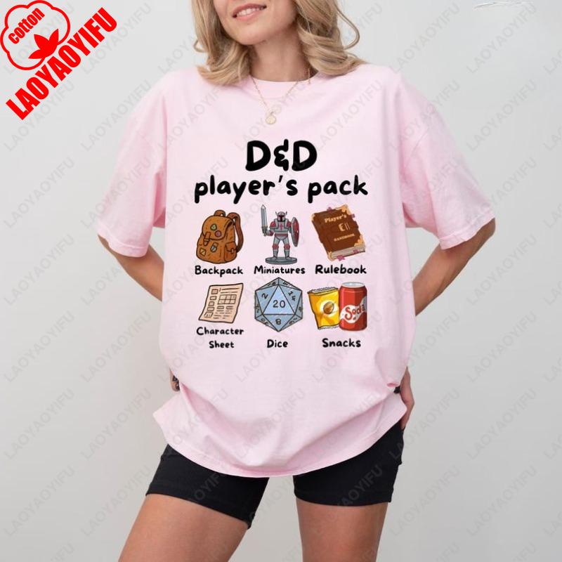 DD Players Pack TShirt D20 Dice Tabletop RPG Shirt Humor Style Gamer Cotton Printing Tees Fashion Funny Unisex Casual Wear 4XL
DD Players Pack TShirt D20 Dice Tabletop RPG Shirt Humor Style Gamer Cotton Printing Tees Fashion Funny Unisex Casual Wear 4XL