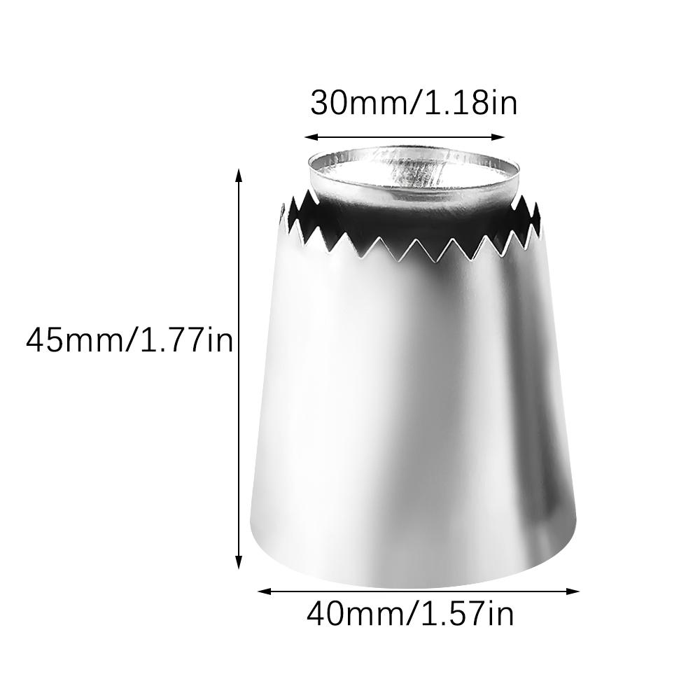 1 шт. DIY насадка из нержавеющей стали для украшения десертных тортов, кухонные принадлежности, кондитерский мешок для печенья, бисквитной глазури, кондитерского крема 45mm
1 шт. DIY насадка из нержавеющей стали для украшения десертных тортов, кухонные принадлежности, кондитерский мешок для печенья, бисквитной глазури, кондитерского крема 45mm