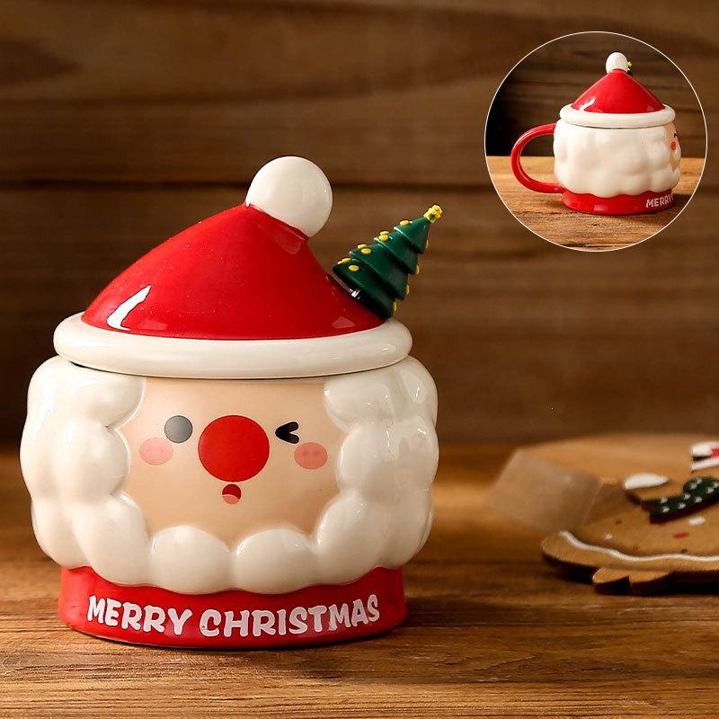 Christmas Cup Creative Christmas Mug Santa Claus with Lid Spoon Cup Souvenir Water Cup Gift Hand Drawn 301-400ml
Christmas Cup Creative Christmas Mug Santa Claus with Lid Spoon Cup Souvenir Water Cup Gift Hand Drawn 301-400ml