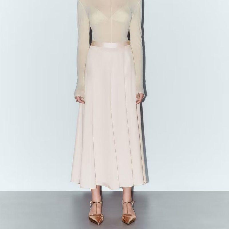 MD Women s Clothing Creamy-white Slim-Fit Texture Satin Fairy Fashion Long Skirt Female 05206638712 Beige M
MD Women s Clothing Creamy-white Slim-Fit Texture Satin Fairy Fashion Long Skirt Female 05206638712 Beige M