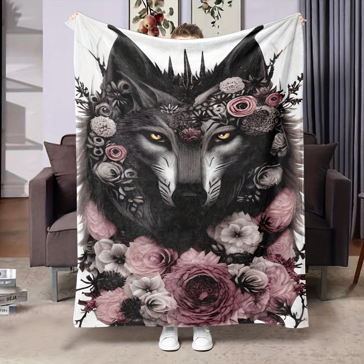 Wolf Floral Blanket - Soft Throw with Detailed Flowers, Artistic Design, Perfect for Home Decor, Unique Nature Gift 75x90cm
Wolf Floral Blanket - Soft Throw with Detailed Flowers, Artistic Design, Perfect for Home Decor, Unique Nature Gift 75x90cm