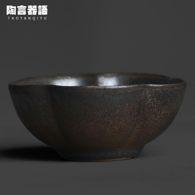 100ml Kiln Fambe Black Gilt Teacup Handmade Tea Bowl Jug Tea-tasting Personal Cup Chazhan Master Cups Drinkware Accessories Gift As Your Choose
100ml Kiln Fambe Black Gilt Teacup Handmade Tea Bowl Jug Tea-tasting Personal Cup Chazhan Master Cups Drinkware Accessories Gift As Your Choose