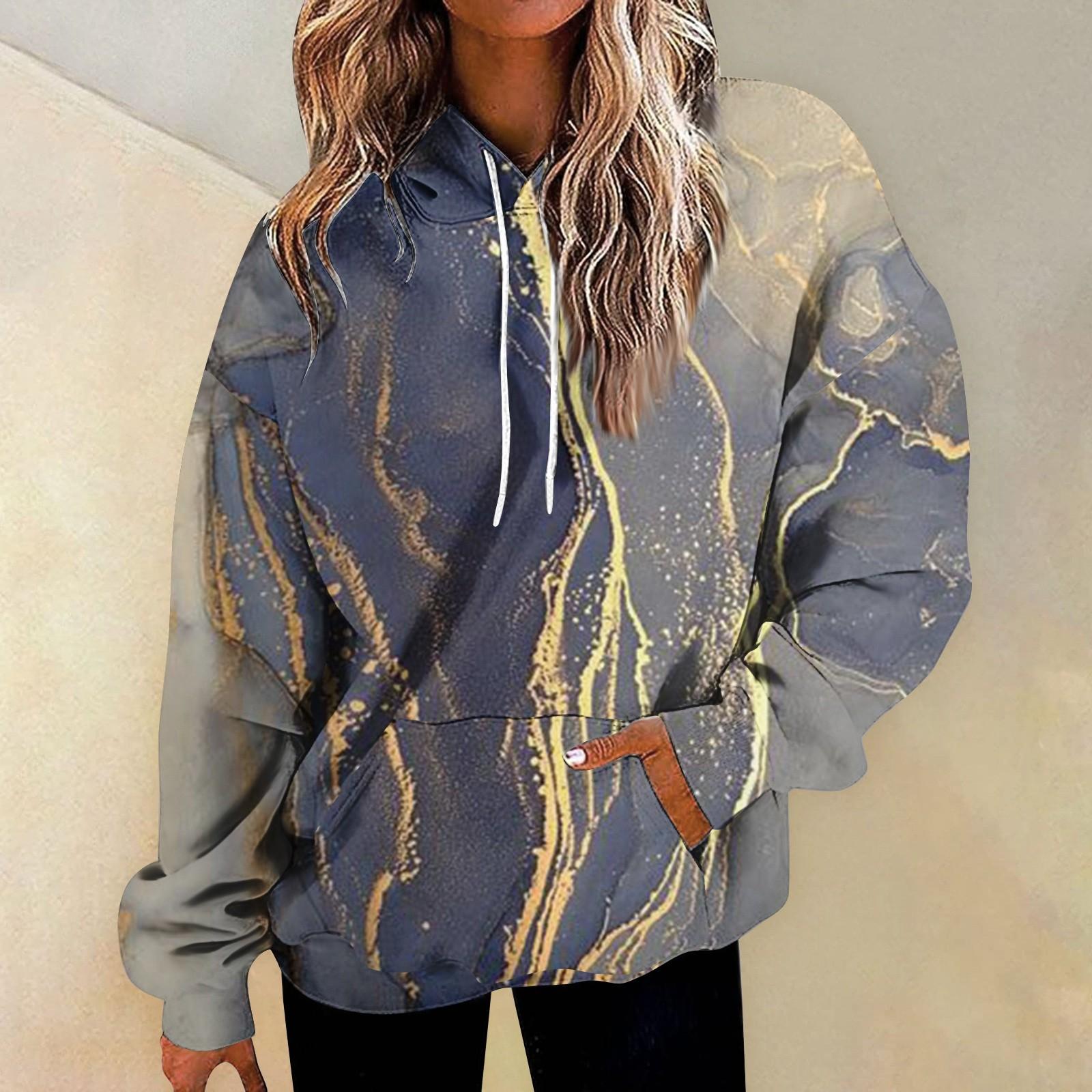 Жіночі модні повсякденні універсальні повсякденні світшоти з круглим вирізом Графічні щоденні довгі рукави з градієнтним клаптевим принтом Топ-світшоти S Темно-синій
Жіночі модні повсякденні універсальні повсякденні світшоти з круглим вирізом Графічні щоденні довгі рукави з градієнтним клаптевим принтом Топ-світшоти S Темно-синій