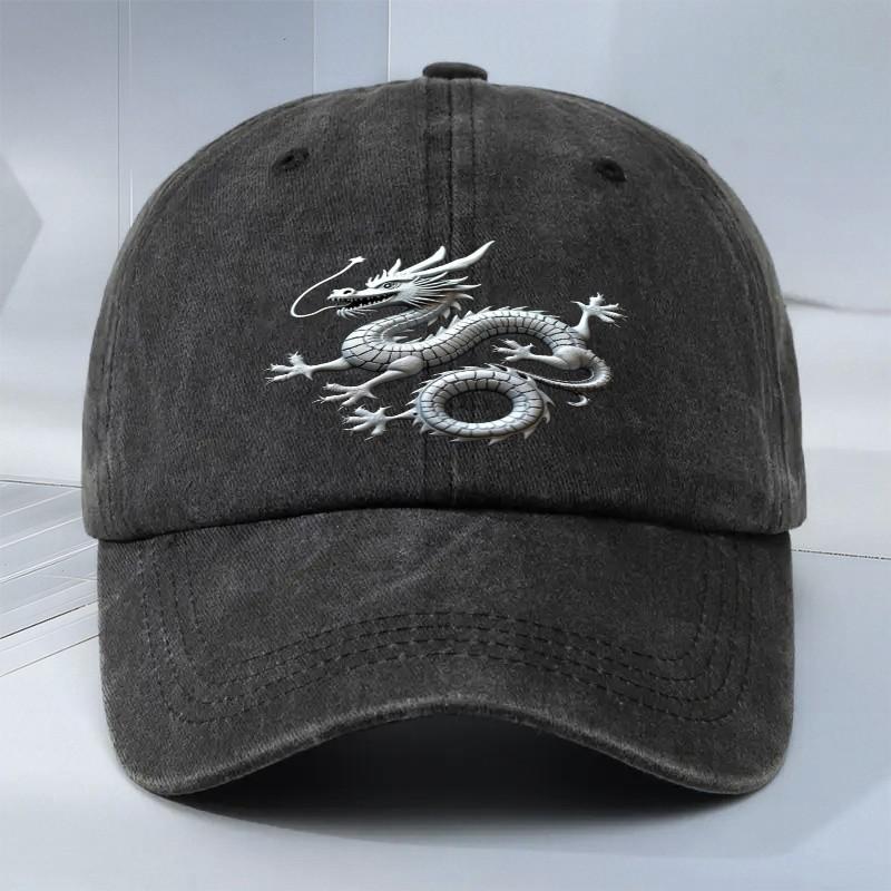Chinese Dragon Baseball Cap Vintage Washed Adjustable Outdoor Hat Unisex One Size чорний
Chinese Dragon Baseball Cap Vintage Washed Adjustable Outdoor Hat Unisex One Size чорний
