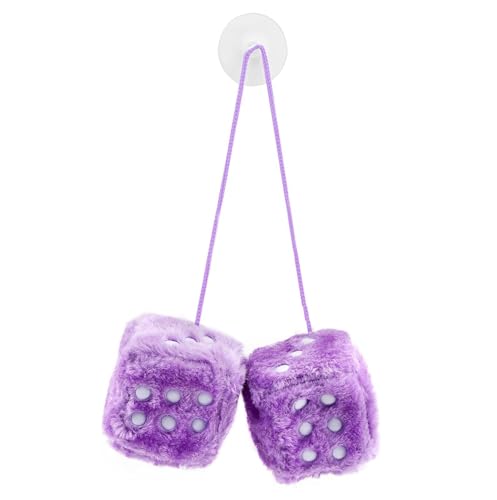 6cm Car Hanging Fuzzy Dice, Car Mirror Hanging, Fluffy Car Interior Pendant, Couple Car Pendant Pair Hanging for Car Interior Decoration (Purple)
6cm Car Hanging Fuzzy Dice, Car Mirror Hanging, Fluffy Car Interior Pendant, Couple Car Pendant Pair Hanging for Car Interior Decoration (Purple)