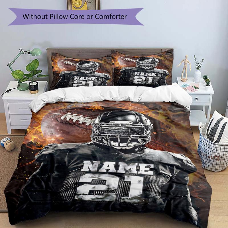3pcs Flaming Football Player Printed Quilt Set - Soft and Comfortable Quilt Cover for Bedroom, Guest Room and Dormitory Decorative Bedding S 135x200cm
3pcs Flaming Football Player Printed Quilt Set - Soft and Comfortable Quilt Cover for Bedroom, Guest Room and Dormitory Decorative Bedding S 135x200cm