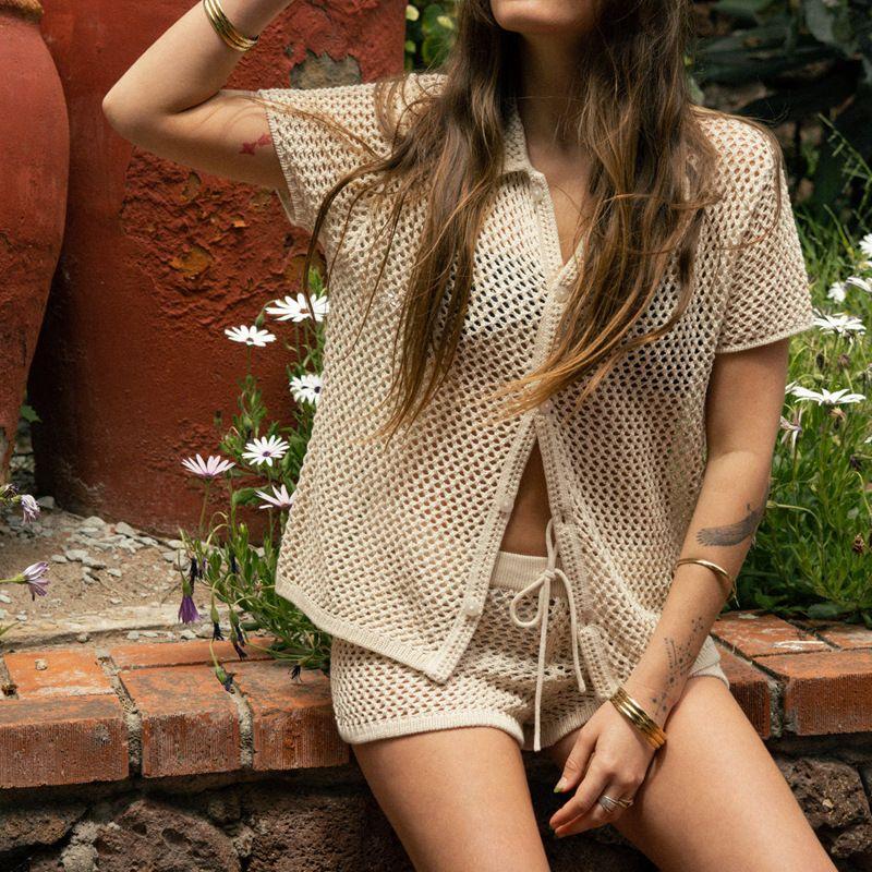 Vest Shortts2024 Summer New Arrival Casual Short Sleeve Shirt Vest Shorts Pure Color Sports Girl Two-piece Set Shirt style XXXL
Vest Shortts2024 Summer New Arrival Casual Short Sleeve Shirt Vest Shorts Pure Color Sports Girl Two-piece Set Shirt style XXXL