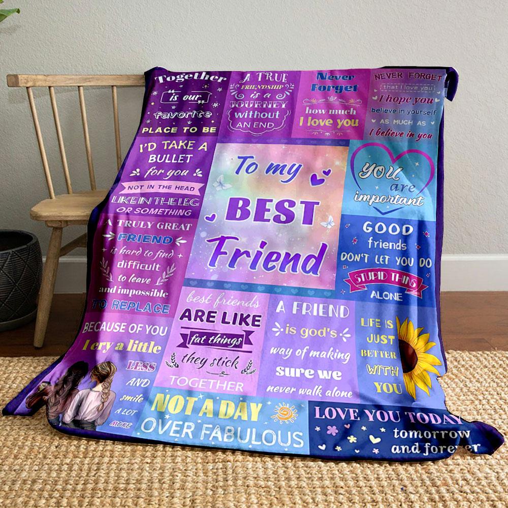 To My Best Friend Warm Blanket bedroom Blanket for Livingroom Couch lunch break Soft throw for Friend s festival Gift 80cm x 120cm
To My Best Friend Warm Blanket bedroom Blanket for Livingroom Couch lunch break Soft throw for Friend s festival Gift 80cm x 120cm