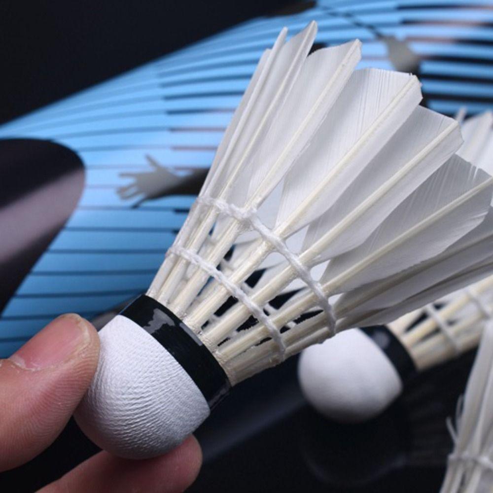 12PCS High Elasticity Durable Shuttlecock Goose Feather Shuttlecock Training Ball Office Workers 12pcs
12PCS High Elasticity Durable Shuttlecock Goose Feather Shuttlecock Training Ball Office Workers 12pcs