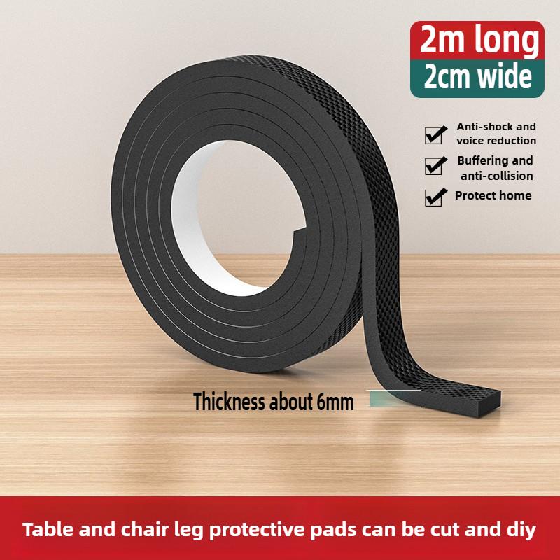 Black Chair Foot Pads 1 Roll - Thick Anti-Slip Noise Reducers Wear-Resistant Furniture Protectors for Table/Chair Mute Pads 2 Meters&1PCS
Black Chair Foot Pads 1 Roll - Thick Anti-Slip Noise Reducers Wear-Resistant Furniture Protectors for Table/Chair Mute Pads 2 Meters&1PCS