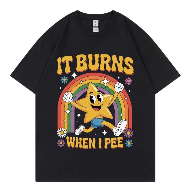 Funny It Burns When I Pee T-shirt Men Women Clothing Harajuku Y2k Oversized T Shirts Summer Casual Fashion Short Sleeve T-shi... 5XL різнокольоровий
Funny It Burns When I Pee T-shirt Men Women Clothing Harajuku Y2k Oversized T Shirts Summer Casual Fashion Short Sleeve T-shi... 5XL різнокольоровий