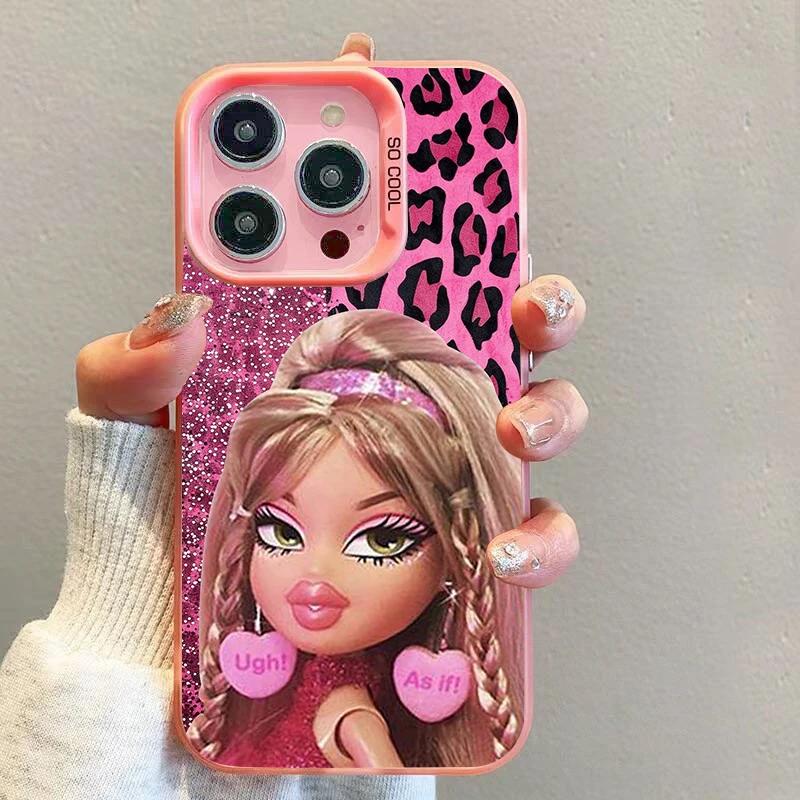 Fashion Doll Bratz Silicone Phone Case for IPhone 15 16 13 14 X XR XS Max 7 8 Plus 11 Pro Max Luxury Plating Hard PC Back Cover iPhone 16Pro
Fashion Doll Bratz Silicone Phone Case for IPhone 15 16 13 14 X XR XS Max 7 8 Plus 11 Pro Max Luxury Plating Hard PC Back Cover iPhone 16Pro