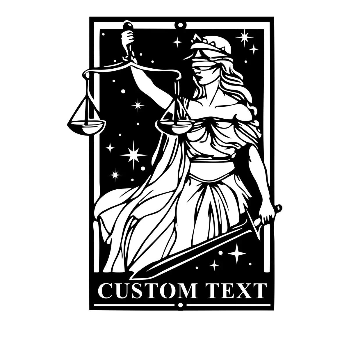 Metal Lady Justice Wall Art Lawyer Gift Office Decor Home Sign
Metal Lady Justice Wall Art Lawyer Gift Office Decor Home Sign