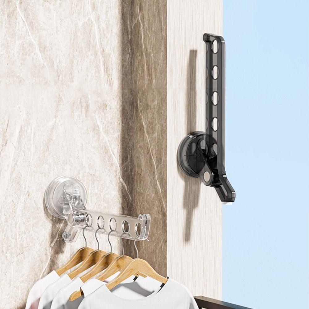Folding Suction Cup Clothes Hanger Plastic Wall Mounted Clothes Storage Organizer прозорий
Folding Suction Cup Clothes Hanger Plastic Wall Mounted Clothes Storage Organizer прозорий