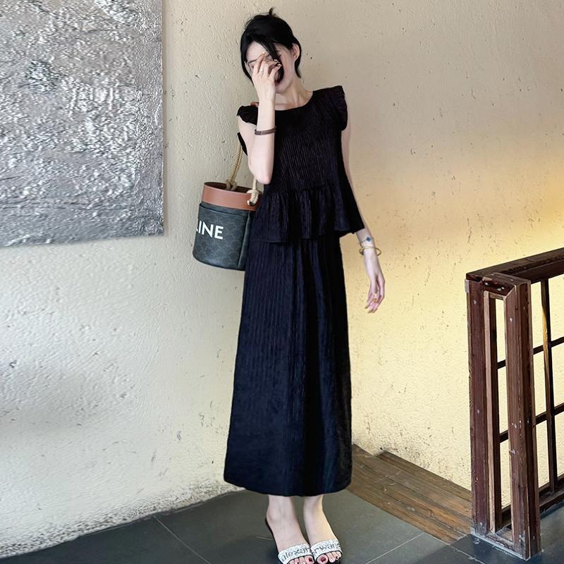 Women s French Lace Sleeve Suit: Stylish Spring/Summer Patchwork Pleated Skirt Two-Piece Set M (40-50 kg) чёрный
Women s French Lace Sleeve Suit: Stylish Spring/Summer Patchwork Pleated Skirt Two-Piece Set M (40-50 kg) чёрный