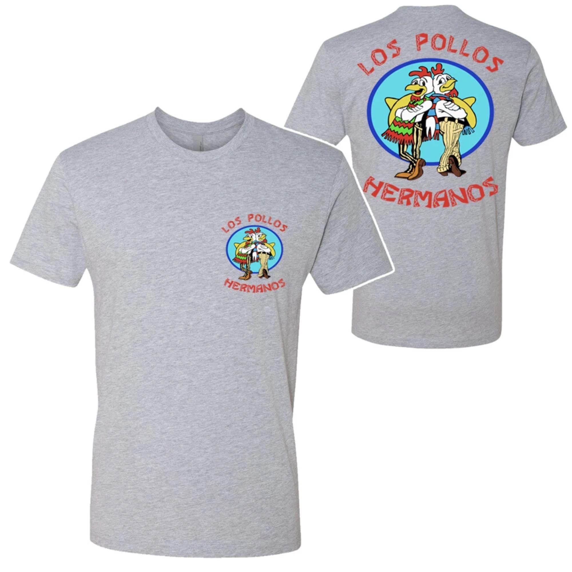 Летняя мужская футболка с коротким рукавом высокого качества из 100% хлопка с принтом Breaking Bad LOS POLLOS Chicken Brothers, повседневная мужская футболка 4XL
Летняя мужская футболка с коротким рукавом высокого качества из 100% хлопка с принтом Breaking Bad LOS POLLOS Chicken Brothers, повседневная мужская футболка 4XL