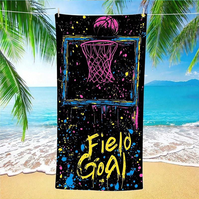 Basketball Splash Design Beach Towel Patterned Sunscreen And Windproof Suitable For Swimming Pool Camping Travel Blanket W30*H60(CM)
Basketball Splash Design Beach Towel Patterned Sunscreen And Windproof Suitable For Swimming Pool Camping Travel Blanket W30*H60(CM)