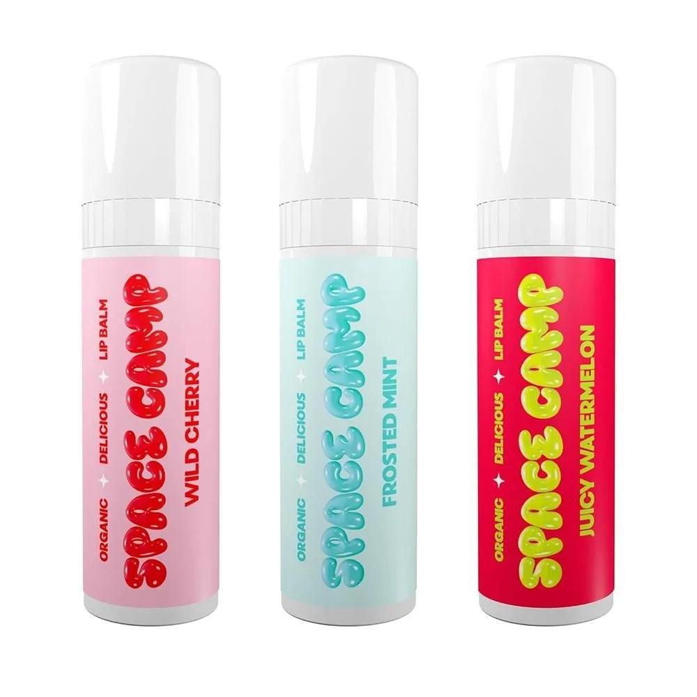 Space Camp Lip Balm 3-Pack Wild Cherry / Frosted Mint / Juicy Watermelon Space Camp Wellness Jumbo Lip
Space Camp Lip Balm 3-Pack Wild Cherry / Frosted Mint / Juicy Watermelon Space Camp Wellness Jumbo Lip