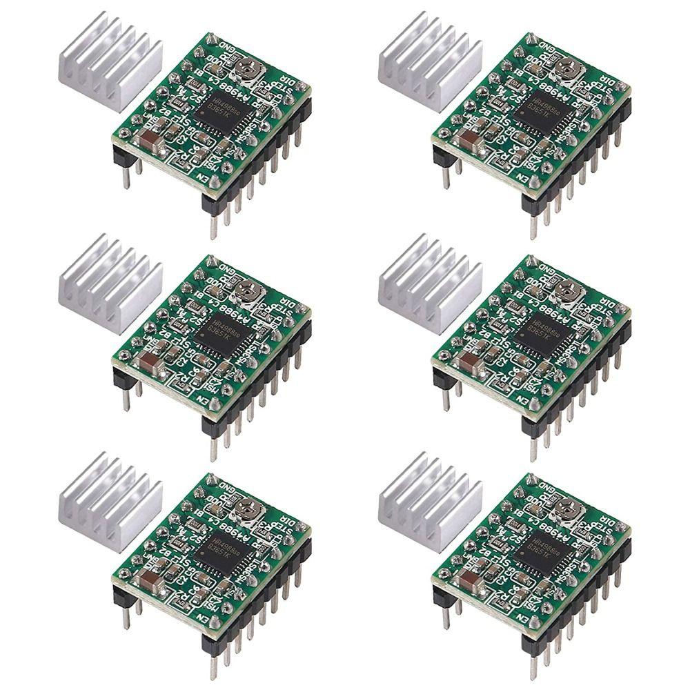 Интерфейс с радиатором A4988 Модуль драйвера шагового двигателя Stepstick Модули драйвера DRV8825
Интерфейс с радиатором A4988 Модуль драйвера шагового двигателя Stepstick Модули драйвера DRV8825