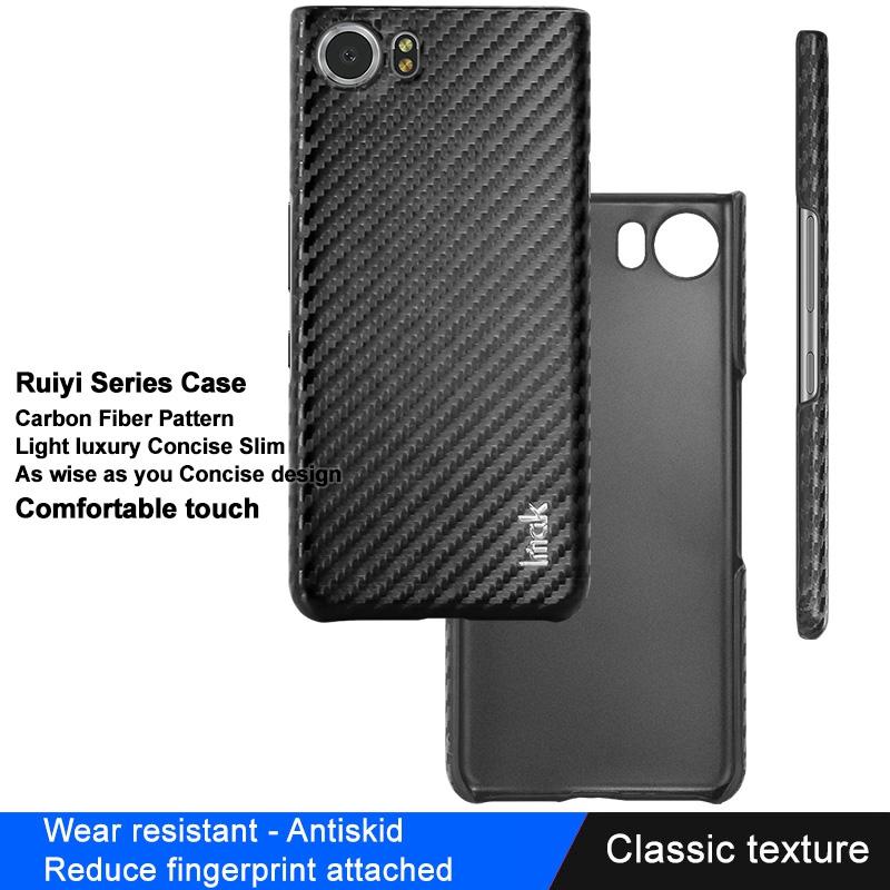 IMAK Ruiyi Series for BlackBerry Keyone/DTEK70 Carbon Fiber Texture PU Leather Coated PC Case Drop-proof Cell Phone Cover A
IMAK Ruiyi Series for BlackBerry Keyone/DTEK70 Carbon Fiber Texture PU Leather Coated PC Case Drop-proof Cell Phone Cover A