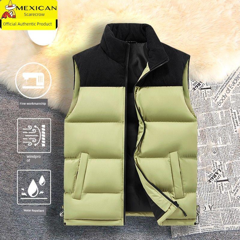 Medm Beprp Autumn and Winter Stand-Up Collar Color-Blocked down Cotton Vest for Men and Women, Couple s Sleeveless Warm Vest 682 Bean Green 5 XL
Medm Beprp Autumn and Winter Stand-Up Collar Color-Blocked down Cotton Vest for Men and Women, Couple s Sleeveless Warm Vest 682 Bean Green 5 XL