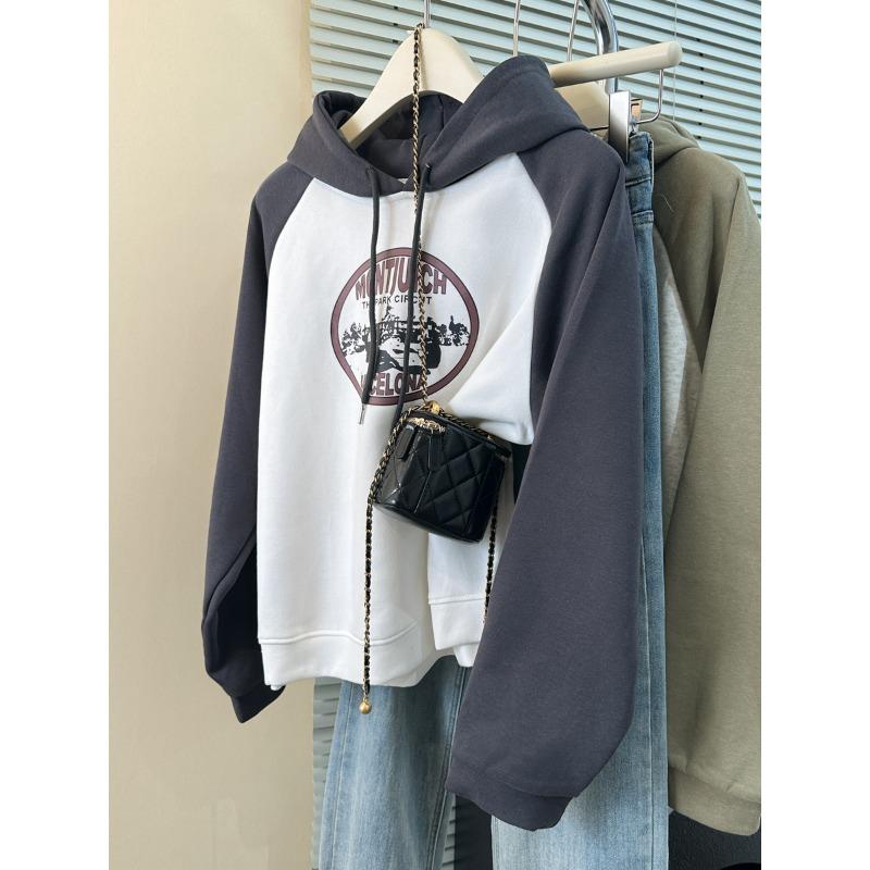 Real shot contrasting color hooded cotton sweater women s thin new loose long-sleeved top jacket 2XL темно-серого
Real shot contrasting color hooded cotton sweater women s thin new loose long-sleeved top jacket 2XL темно-серого