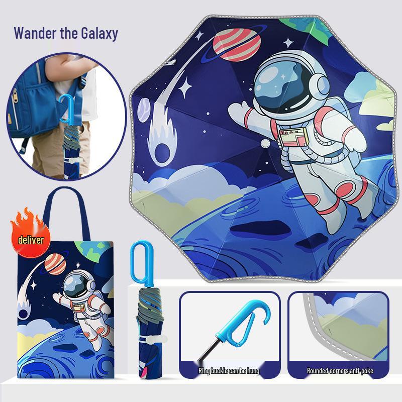 Premium Student Umbrella with Gift Bag: Safe Rounded Corners, Reflective Strips, UV Protection for Sun and Rain 8k
Premium Student Umbrella with Gift Bag: Safe Rounded Corners, Reflective Strips, UV Protection for Sun and Rain 8k