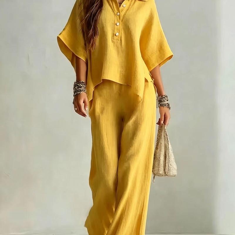 Fall Summer Women Clothing Short Sleeve Blouse Loose Fit Two Piece Set 5XL
Fall Summer Women Clothing Short Sleeve Blouse Loose Fit Two Piece Set 5XL