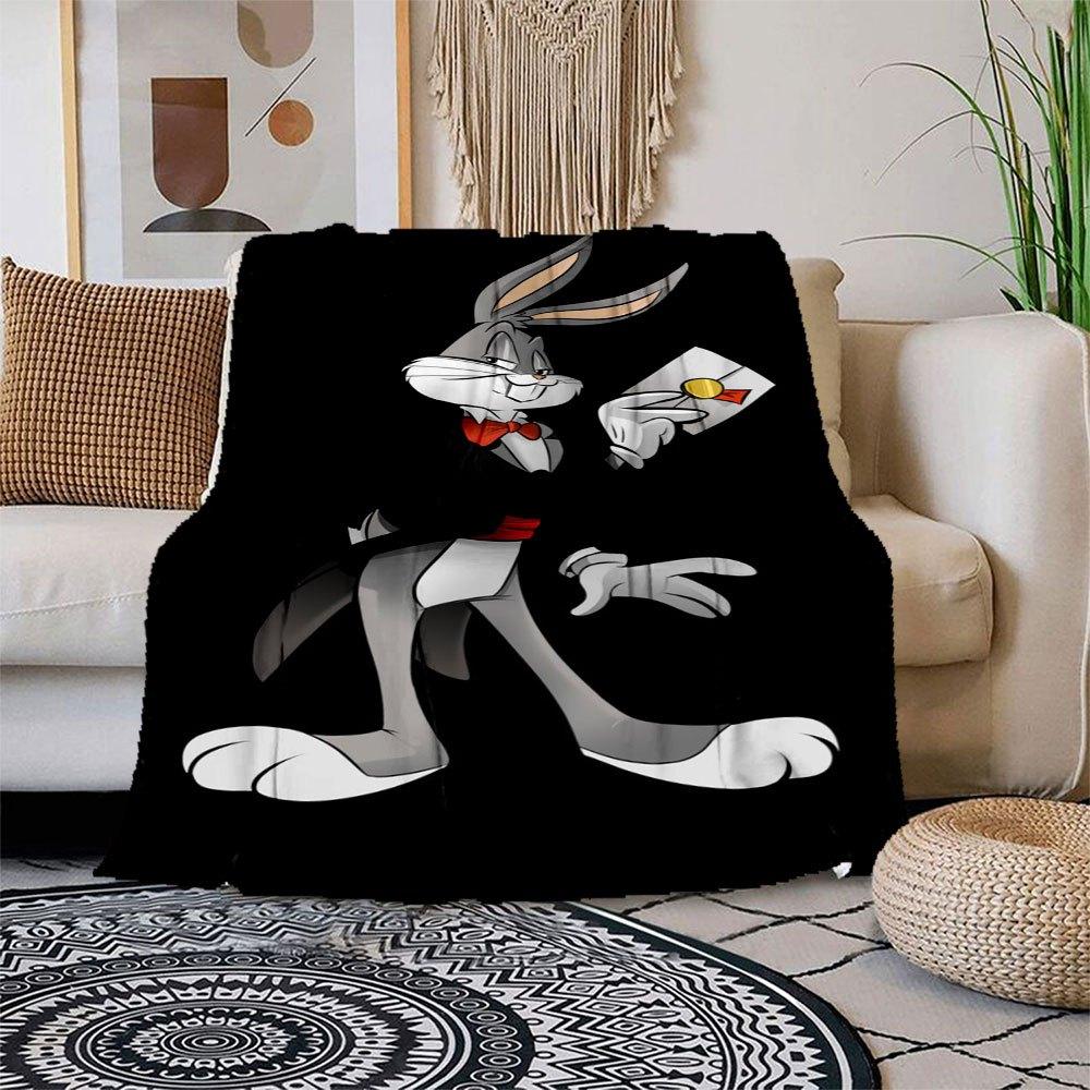 Looney Tunes Bugs Bunny Envelope Pinback Button Blanket Flannel Throw Blanket for Sofa, Bed, Travel, Camping, Office 100x150cm
Looney Tunes Bugs Bunny Envelope Pinback Button Blanket Flannel Throw Blanket for Sofa, Bed, Travel, Camping, Office 100x150cm