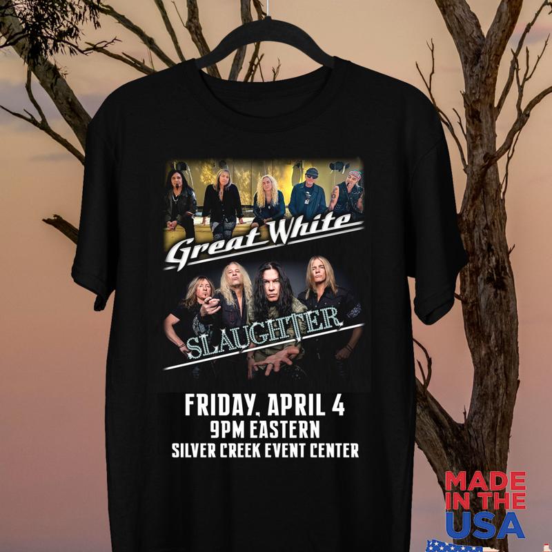 Great White With Slaughter Band Togerther 2025 T Shirt Full Size S 5Xl Tt553 5XL різнокольоровий
Great White With Slaughter Band Togerther 2025 T Shirt Full Size S 5Xl Tt553 5XL різнокольоровий