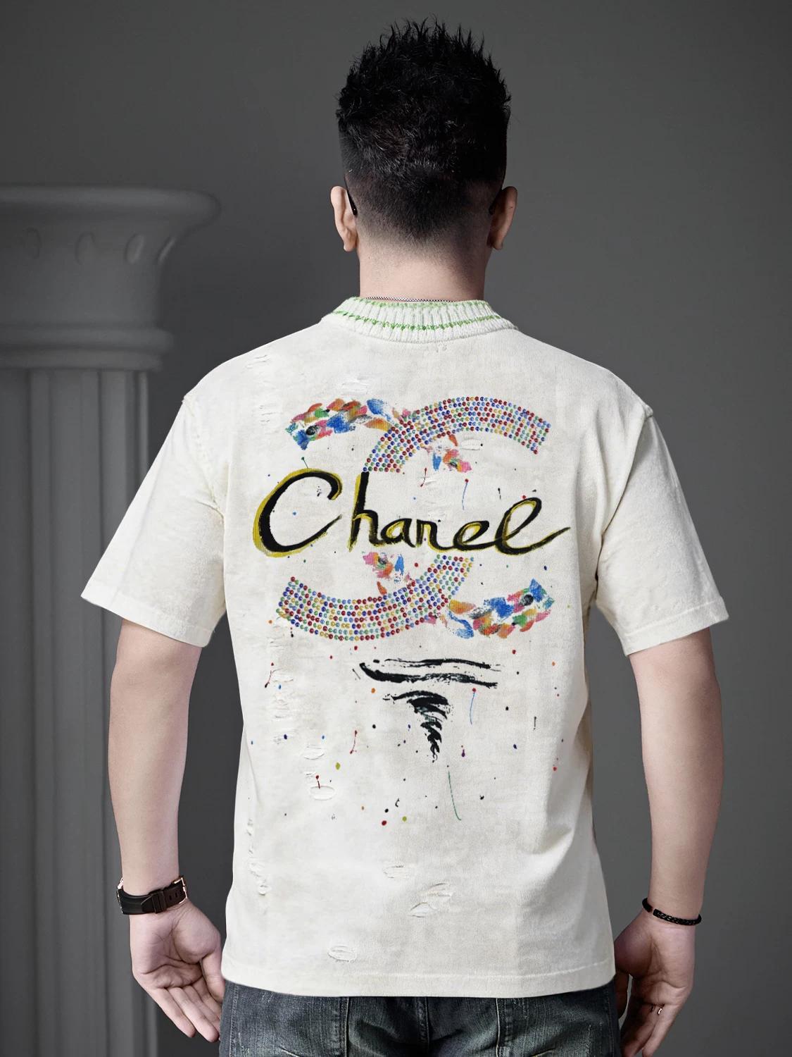 European Station 2026 New Model Men s High-End Beaded Print Short-Sleeve T-Shirt Summer Distressed Half-Sleeve Tee Top for Men 2XL белый
European Station 2026 New Model Men s High-End Beaded Print Short-Sleeve T-Shirt Summer Distressed Half-Sleeve Tee Top for Men 2XL белый