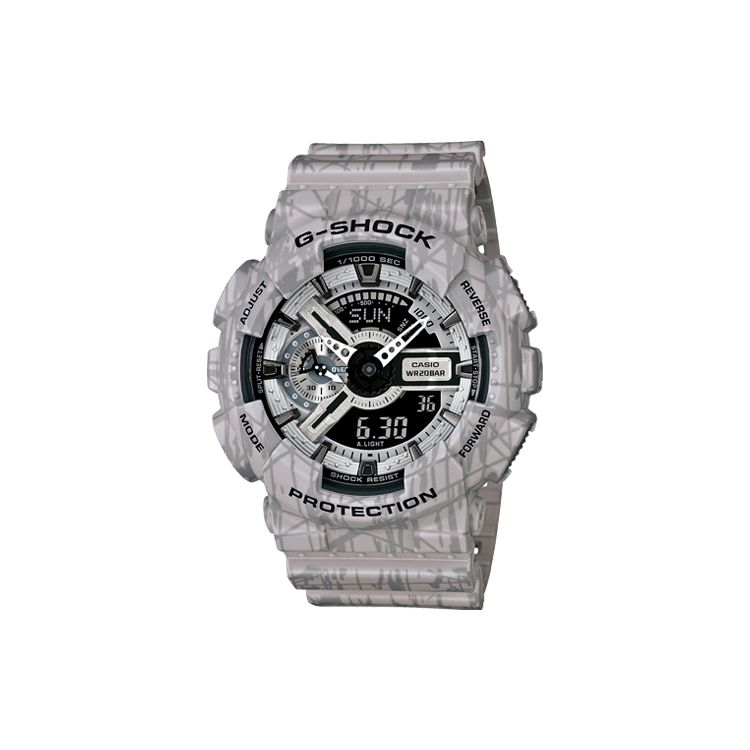 Casio G-Shock Slash Pattern Series Marble Crack Fashion Street Automatic LED Lighting Calendar Quartz Movement Watch Men watches Black GA-110SL-8 Gray Dial
Casio G-Shock Slash Pattern Series Marble Crack Fashion Street Automatic LED Lighting Calendar Quartz Movement Watch Men watches Black GA-110SL-8 Gray Dial