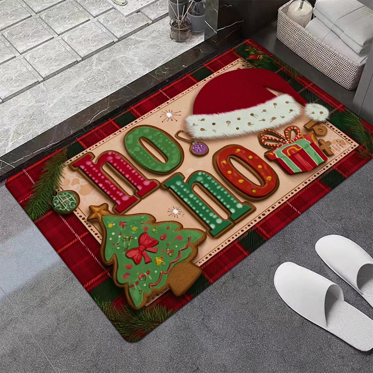 Candy Cane Christmas Mat Carpet,Red White Stripes Merry Christmas Lettering Non-Slip Thickened for Indoor Outdoor Entryway Decor 40x60cm
Candy Cane Christmas Mat Carpet,Red White Stripes Merry Christmas Lettering Non-Slip Thickened for Indoor Outdoor Entryway Decor 40x60cm