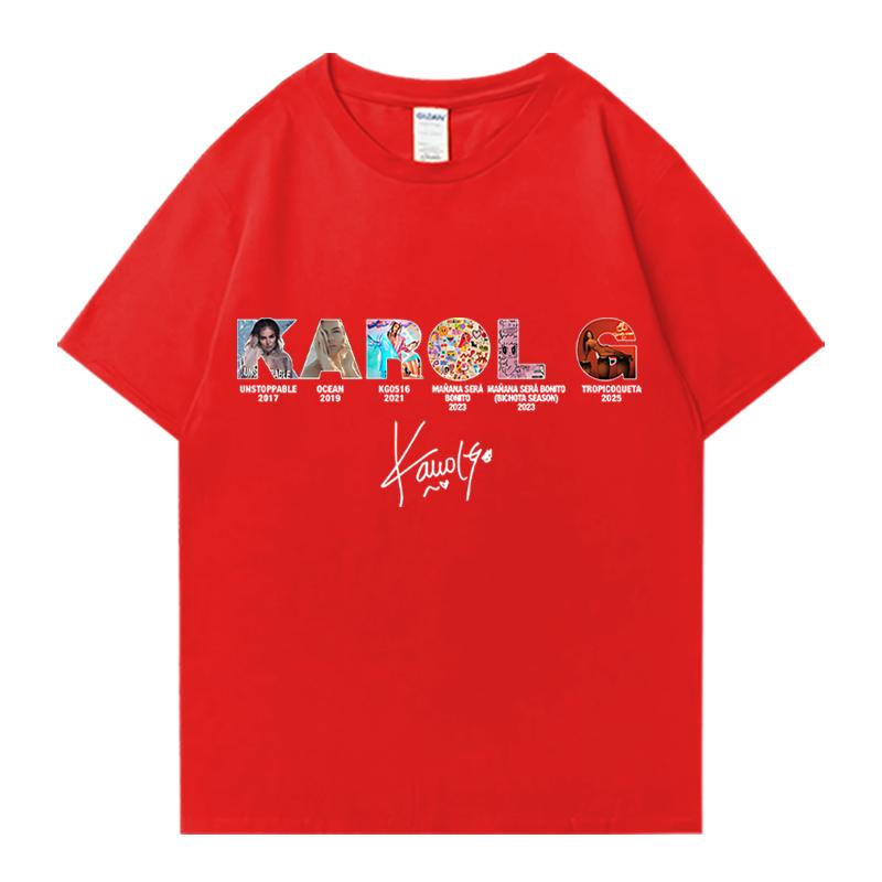 Karol G Tropicoqueta 2025 Album print T Shirt Fashion Summer T shirts Oversized clothing Cotton Short Sleeve Hot Casual tshirts S
Karol G Tropicoqueta 2025 Album print T Shirt Fashion Summer T shirts Oversized clothing Cotton Short Sleeve Hot Casual tshirts S