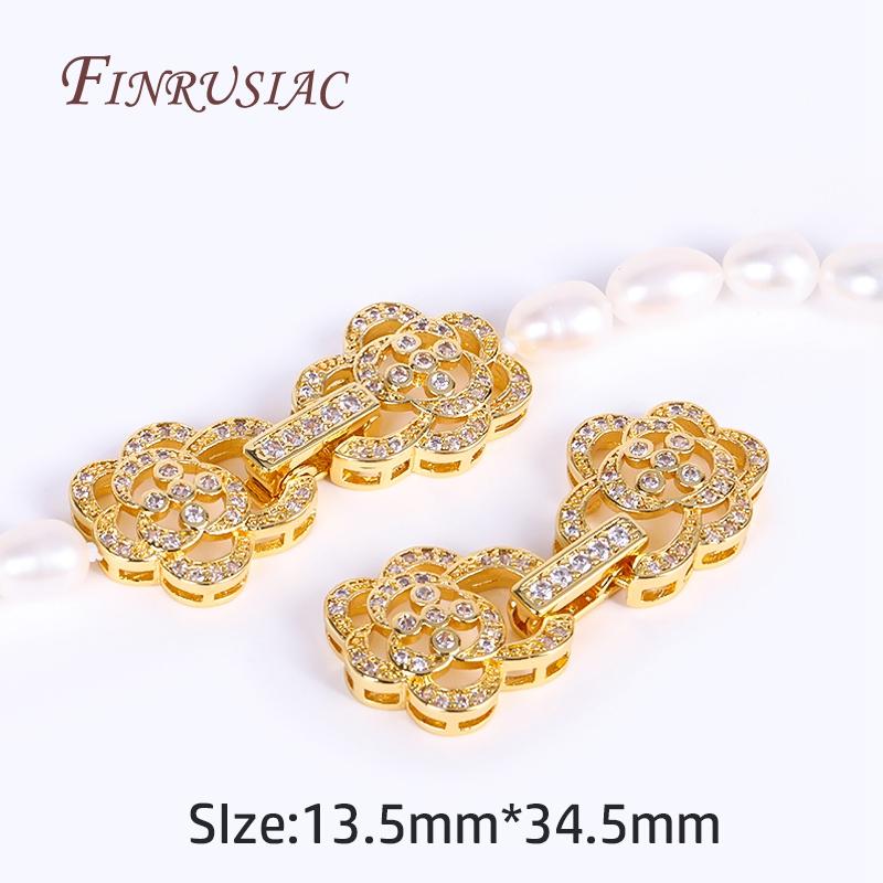 18K Gold Plated Inlaid Zircon Closure Fasteners Lock Clasps,Handmade Decorative Connector Fastener Pearls Clasps Supplies 1 Piece
18K Gold Plated Inlaid Zircon Closure Fasteners Lock Clasps,Handmade Decorative Connector Fastener Pearls Clasps Supplies 1 Piece