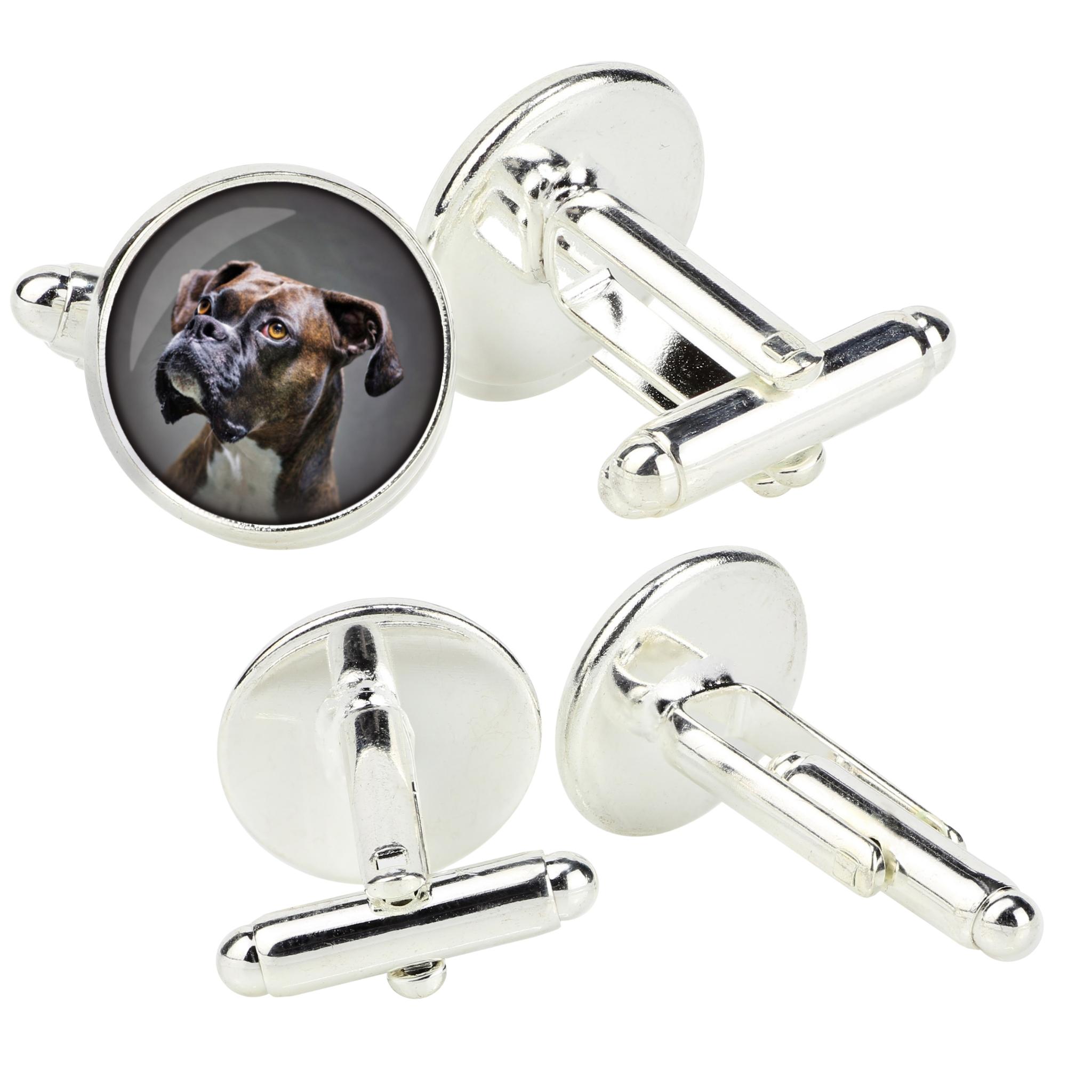 Boxer, German Boxer I - cufflinks in a box, handmade jewelry, product of the Art-Dog brand срібний
Boxer, German Boxer I - cufflinks in a box, handmade jewelry, product of the Art-Dog brand срібний