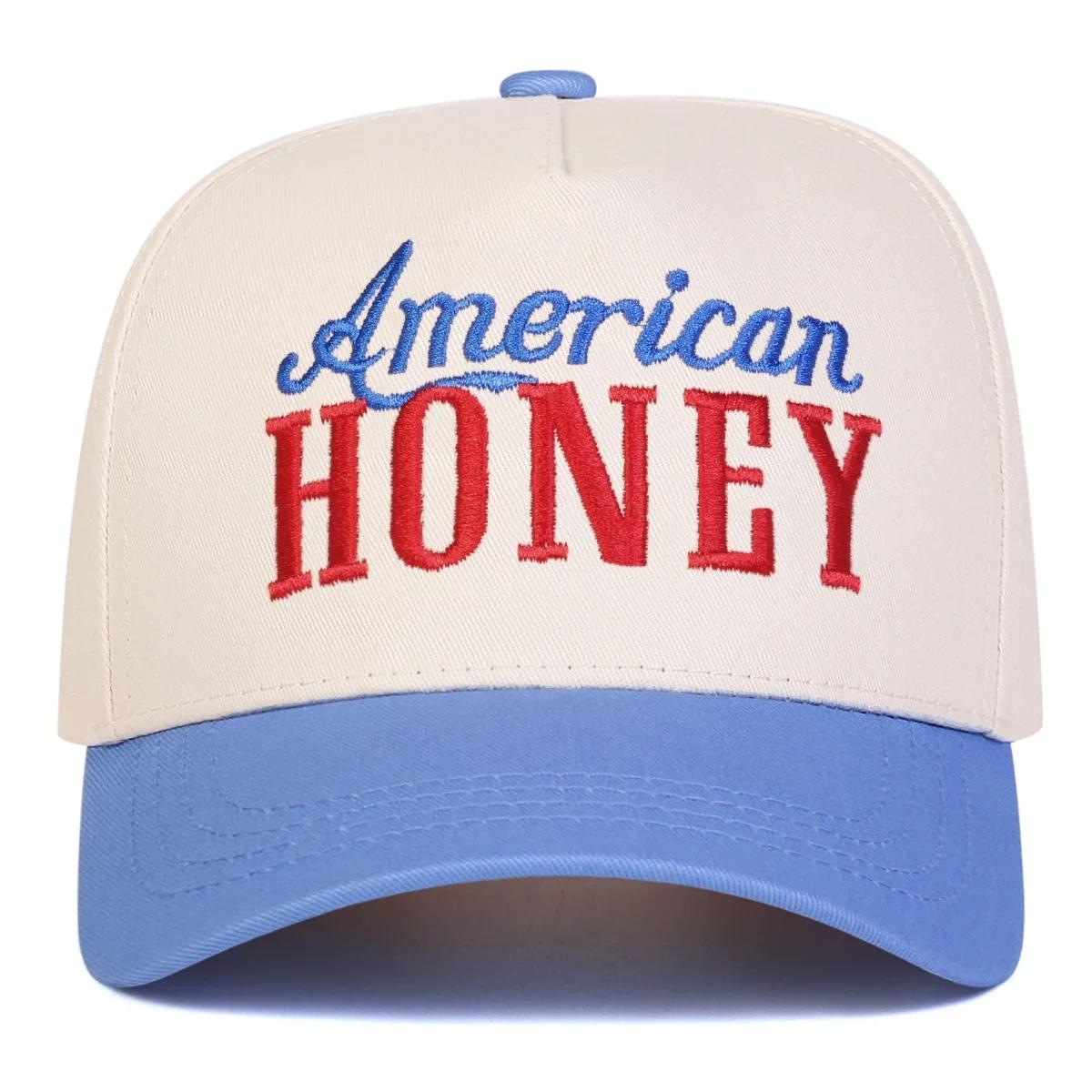 Unisex AMERICAN HONEY Letter Embroidery Baseball Caps Spring and Autumn Outdoor Adjustable Casual Hats Sunscreen Hat Sports Cap небо синє кольору
Unisex AMERICAN HONEY Letter Embroidery Baseball Caps Spring and Autumn Outdoor Adjustable Casual Hats Sunscreen Hat Sports Cap небо синє кольору