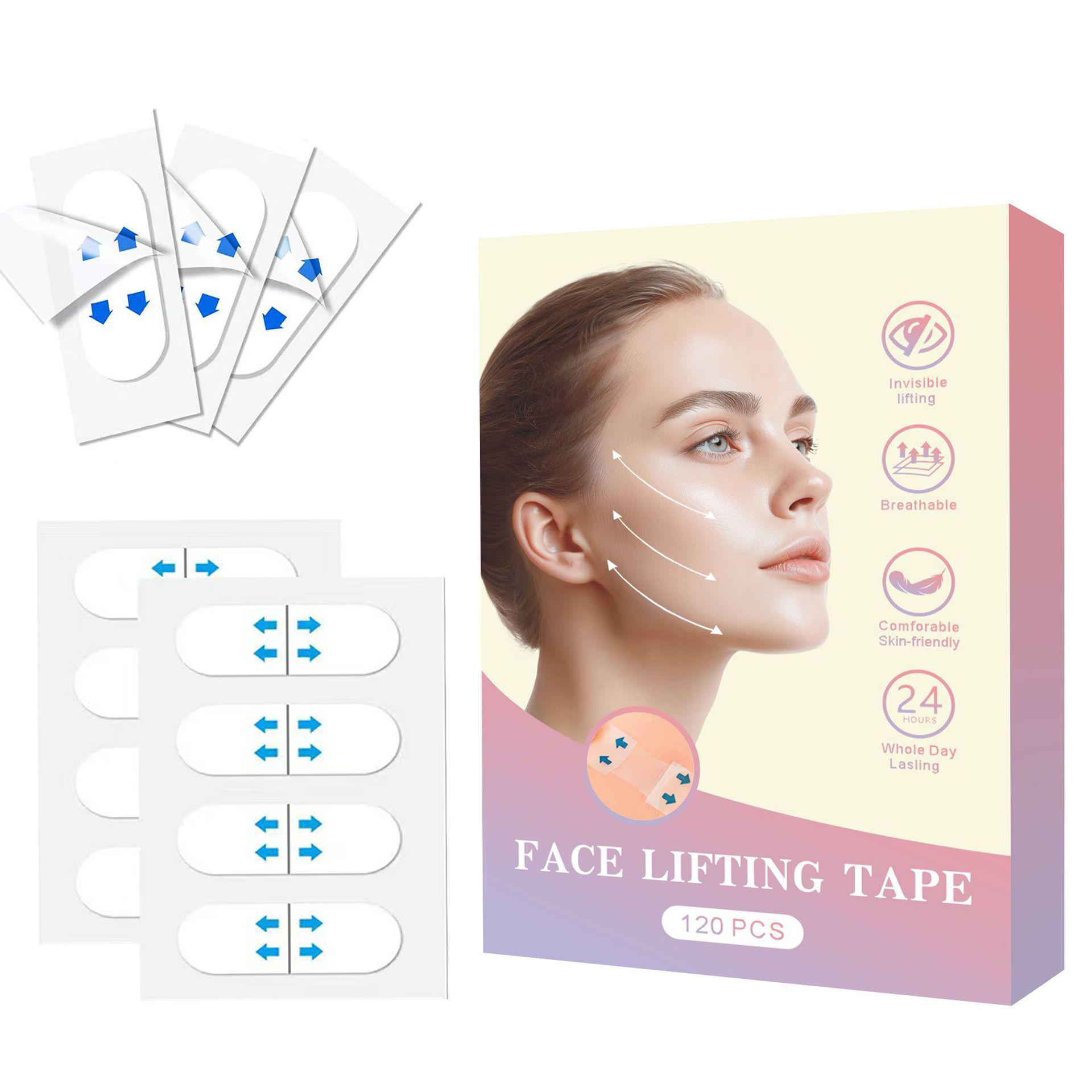 PE Face Slimming & Lifting Stickers: Invisible V-Face, Tightens Nasolabial Folds & Double Chin for a Slimmer Look 9*6.2cm
PE Face Slimming & Lifting Stickers: Invisible V-Face, Tightens Nasolabial Folds & Double Chin for a Slimmer Look 9*6.2cm