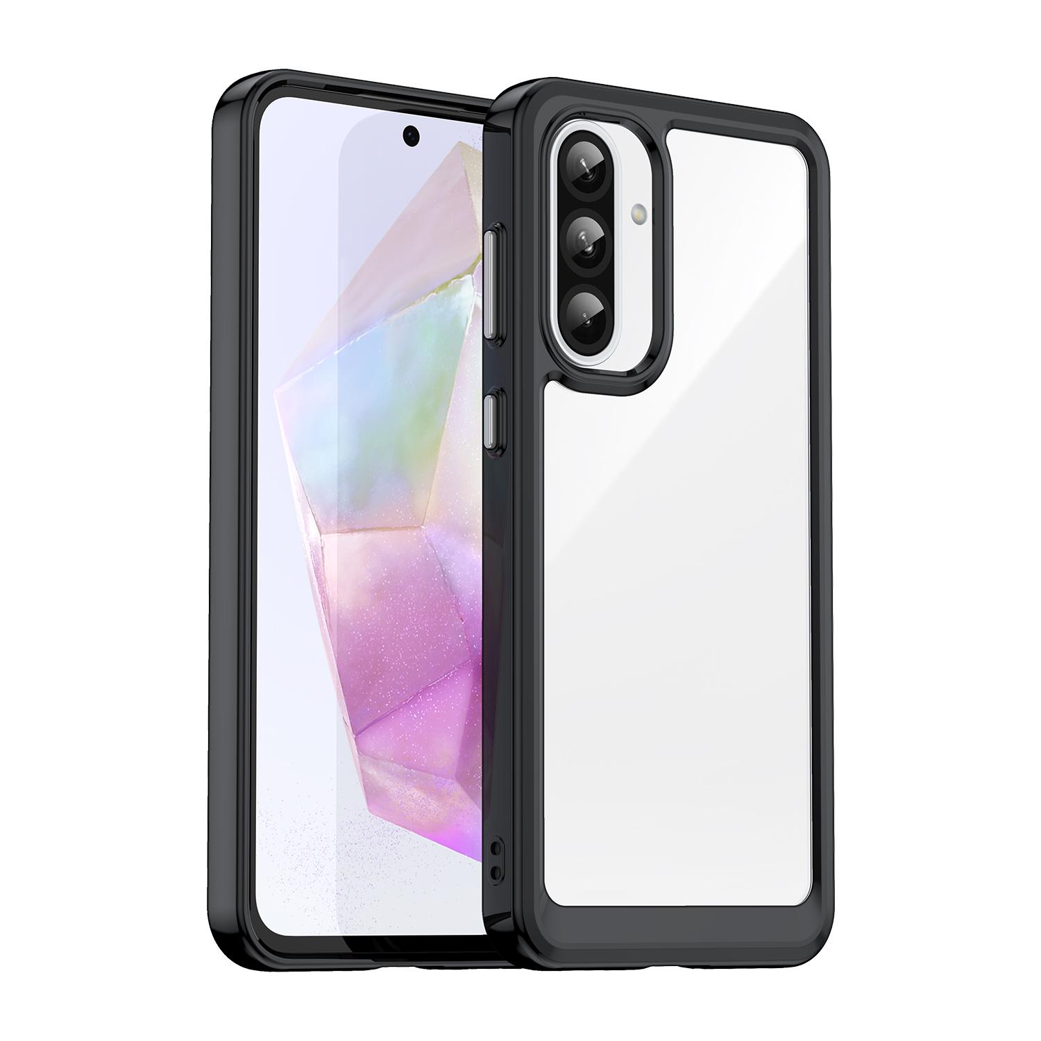 For Samsung Galaxy A56 5G Phone Case WANLONFENG XC Series TPU Acrylic Cover with Tempered Glass (Big Lens Hole) Black
For Samsung Galaxy A56 5G Phone Case WANLONFENG XC Series TPU Acrylic Cover with Tempered Glass (Big Lens Hole) Black
