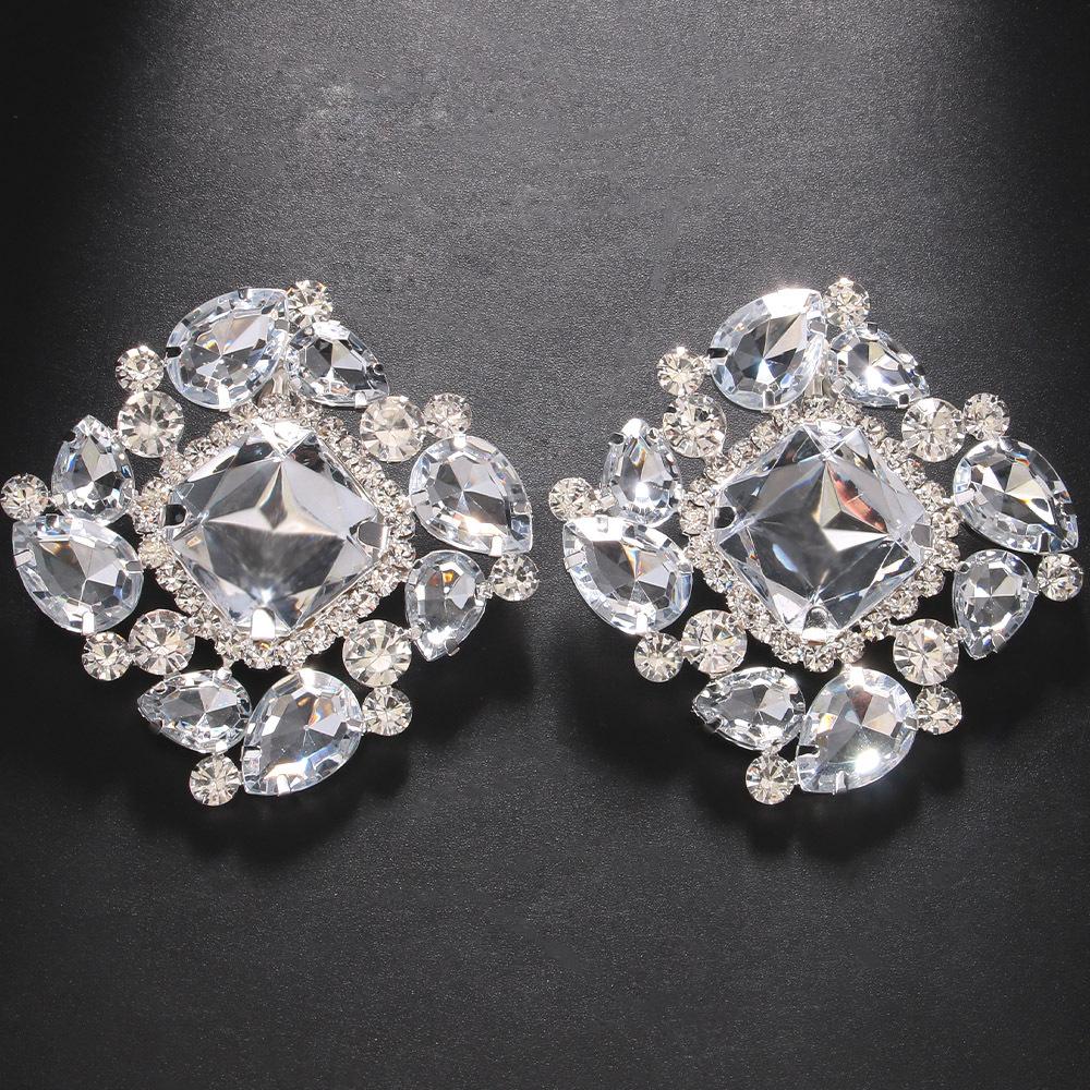 Square Rhinestone Earrings, High-End Personality Exaggerated Earrings Accessories Women Earrings серебряный
Square Rhinestone Earrings, High-End Personality Exaggerated Earrings Accessories Women Earrings серебряный