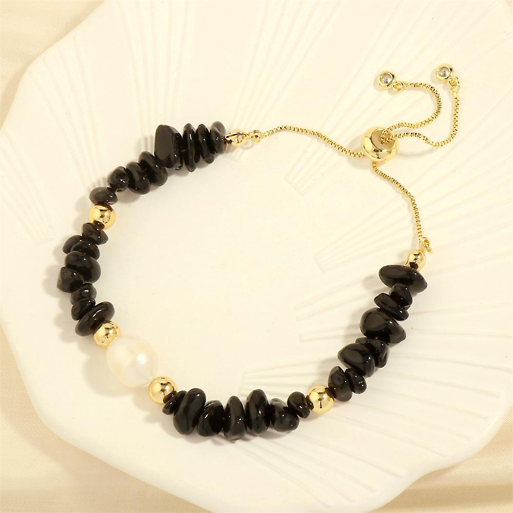 Stylish Hand Commute Bracelet With Unique Irregular Semiprecious Stones And Freshwater Pearls For Women Br1675 Green Dongling Br StyleG
Stylish Hand Commute Bracelet With Unique Irregular Semiprecious Stones And Freshwater Pearls For Women Br1675 Green Dongling Br StyleG