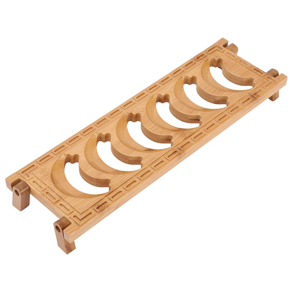 6 Grid Natural Bamboo Teacup Holder Tea Cup Draining Rack Organizer Tea Ware Accessories
6 Grid Natural Bamboo Teacup Holder Tea Cup Draining Rack Organizer Tea Ware Accessories