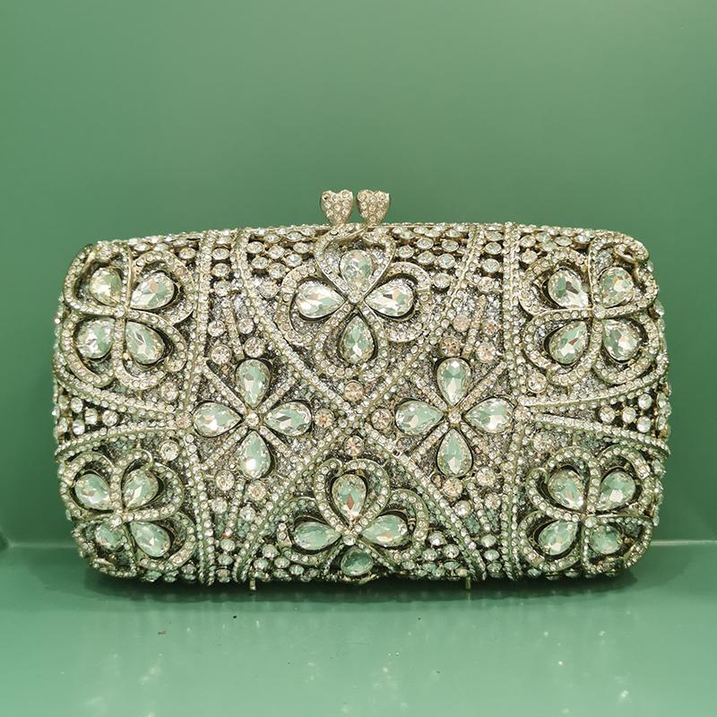 Floral Rhinestone Clutch Bag WHTUOHENG Diamond Wedding Purse Bridal Prom Dinner Crystal Party Handbag for Women 18cmX12cmX6cm
Floral Rhinestone Clutch Bag WHTUOHENG Diamond Wedding Purse Bridal Prom Dinner Crystal Party Handbag for Women 18cmX12cmX6cm