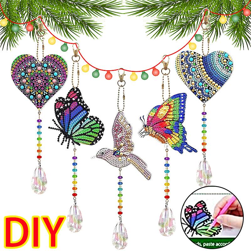 2pcs set Home Butterfly Diamond Painting Wind Chime Pendant Dragonfly Bird DIY Window Crafts
2pcs set Home Butterfly Diamond Painting Wind Chime Pendant Dragonfly Bird DIY Window Crafts
