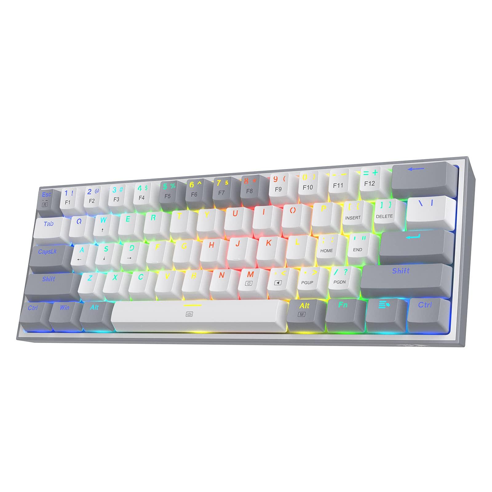 Redragon K617 Gaming Дротовий Механічний 61 лінійний червоний мільйон кольорів RGB Glowing Програмне забезпечення для дому Англійська США Сумісний із клавіатурою Windows, 60% сірий колір
Redragon K617 Gaming Дротовий Механічний 61 лінійний червоний мільйон кольорів RGB Glowing Програмне забезпечення для дому Англійська США Сумісний із клавіатурою Windows, 60% сірий колір