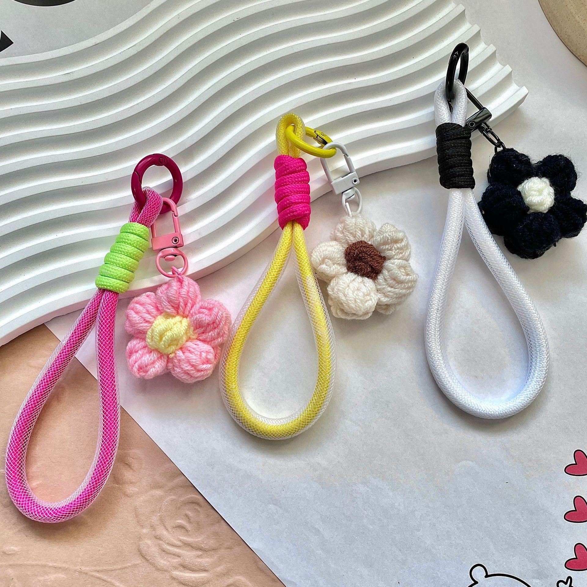 Phone Charms 15cm Hand Woven Flower Keychain Wristlet Strap Polyester Anti-Loss String Blue
Phone Charms 15cm Hand Woven Flower Keychain Wristlet Strap Polyester Anti-Loss String Blue