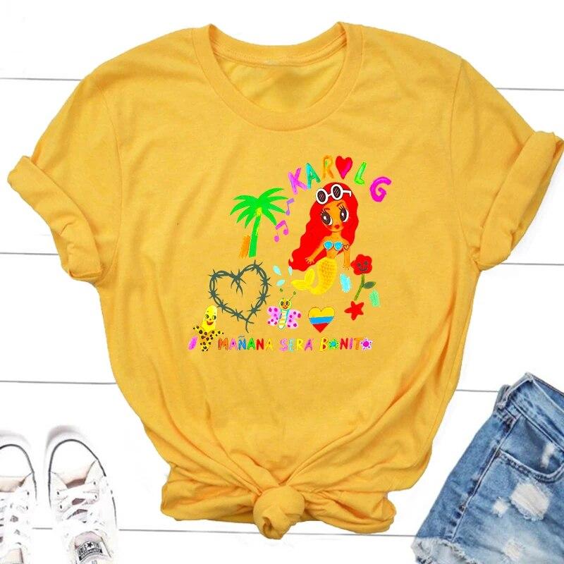 Женская рубашка Manana Sera Bonito Karo GT, летняя футболка La Bichota, хлопковая футболка с короткими рукавами и красными волосами для девочек, уличная одежда унисекс 4XL
Женская рубашка Manana Sera Bonito Karo GT, летняя футболка La Bichota, хлопковая футболка с короткими рукавами и красными волосами для девочек, уличная одежда унисекс 4XL